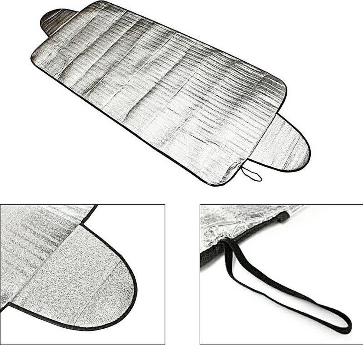 Universele Antivries Scherm Voorruit & Achterruit - Zonnewering / Zonwering Voorraam Beschermer - Autozonwering Autoraam - Aluminium - Universeel 7 Universele Antivries Scherm Voorruit & Achterruit - Zonnewering / Zonwering Voorraam Beschermer - Autozonwering Autoraam - Aluminium - Universeel - Afbeelding 5