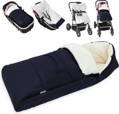 Monzana Voetenzak - Voor Kinderwagen Of Stoeltje - 93x56cm Donkerblauw -Babyproducten 1200x1142 9