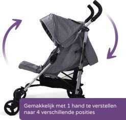 Prénatal Luxe Buggy – Kinderwagen Met Boodschappenmand En Zonneklep - Verstelbare Wandelwagen – Inklapbaar Met 1 Hand - Plooibuggy Grijs 20 Prénatal Luxe Buggy – Kinderwagen Met Boodschappenmand En Zonneklep - Verstelbare Wandelwagen – Inklapbaar Met 1 Hand - Plooibuggy Grijs -Babyproducten 1200x1144 5