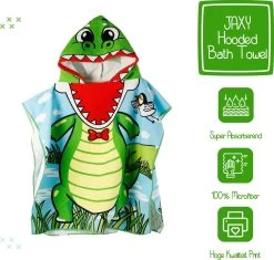 JAXY Badcape Baby - Badcape - Baby Badjas - Omslagdoek - Omslagdoek - Baby Handdoek Met Capuchon - Strandhanddoek - Badponcho - Poncho Handdoek - Microfiber - 60x90cm - Krokodil 8 JAXY Badcape Baby - Badcape - Baby Badjas - Omslagdoek - Omslagdoek - Baby Handdoek Met Capuchon - Strandhanddoek - Badponcho - Poncho Handdoek - Microfiber - 60x90cm - Krokodil -Babyproducten 1200x1144 9