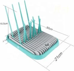 Nevi Afdruiprek Met Lekbak - Afdruipmat Voor 10 Flessen - Opvouwbaar Droogrek Babyfles - Inclusief Afwasborstel -Babyproducten 1200x1147 22