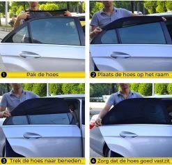 MostEssential Premium Zonnescherm Auto Baby – Zonnescherm Auto Zijruit - Zonwering Auto Voor Baby En Kind – UV Protectie - Zonder Zuignappen - Inclusief Luxe Opbergtas -Babyproducten 1200x1147 3