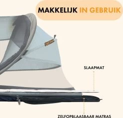 Deryan Baby Luxe Campingbedje – Inclusief Zelfopblaasbare Matras - Blue 18 Deryan Baby Luxe Campingbedje – Inclusief Zelfopblaasbare Matras - Blue -Babyproducten 1200x1151 6