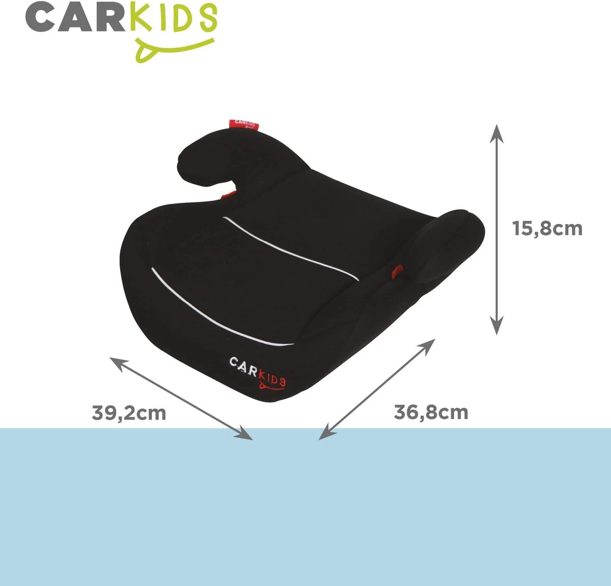 Carkids Auto Zitverhoger Zwart En Wit | Autostoel Groep 2-3 | Kinderen Van 3,5-12 Jaar | 15-36 Kg 10 Carkids Auto Zitverhoger Zwart En Wit | Autostoel Groep 2-3 | Kinderen Van 3,5-12 Jaar | 15-36 Kg - Afbeelding 8