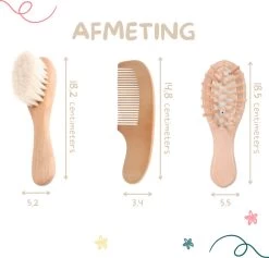 Baby Borstel - Baby Haarborstel - Baby Verzorging Set - Baby Borstel En Kam - Houten Baby Kam - Haarborstel Set - Babyshower Gift- Baby Verzorgingsproducten - Baby Kam - Kraamcadeau -Babyproducten 1200x1153 13