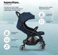 Hamilton By Yoop One Prime X1 Buggy - Premium Stroller Met One Hand Folding Technologie - Blauw - Lichte, Verstelbare En Wendbare Kinderwagen Met Vele Gemakken 19 Hamilton By Yoop One Prime X1 Buggy - Premium Stroller Met One Hand Folding Technologie - Blauw - Lichte, Verstelbare En Wendbare Kinderwagen Met Vele Gemakken -Babyproducten 1200x1153 4