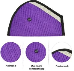 Doodadeals® Autogordel Beschermer - Paars - Gordelhoes Kinderen - Autogordel Beschermers Kind - Gordelbeschermer Auto -Babyproducten 1200x1155 6
