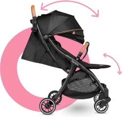 Lionelo Buggy Julie One - Kinderwagen Premium - Automatisch Opvouwen - Wandelwagen Tot 22 Kg - Comfortabele Zitje -Babyproducten 1200x1155 8