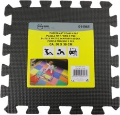 Benson 9 Stuks Zwarte Puzzel Vloertegels Foam 30 X 30 Cm - Puzzel Speelmat - Baby/peuter Speelgoed Matten -Babyproducten 1200x1158 1
