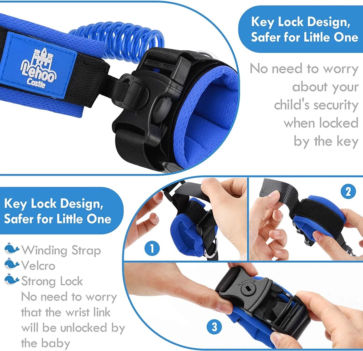 Veiligheidstuigje, Rugzakje. Veiligheidslijn Voor Kinderen, Polsband En Riem. Voorkomt Verdwalen Of Weglopen Van Uw Kind. 9 Veiligheidstuigje, Rugzakje. Veiligheidslijn Voor Kinderen, Polsband En Riem. Voorkomt Verdwalen Of Weglopen Van Uw Kind. - Afbeelding 7