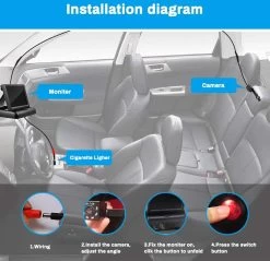 Achterbankspiegel Voor Baby/kind - Met 150° Groothoekcamera Voor Groot Gezichtsveld - Achteruitkijkspiegel, Autospiegel -Babyproducten 1200x1161 2