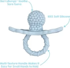 RaZbaby RaZberry - Bijtspeentje - Blauw - Grijs - 2 Stuks -Babyproducten 1200x1162