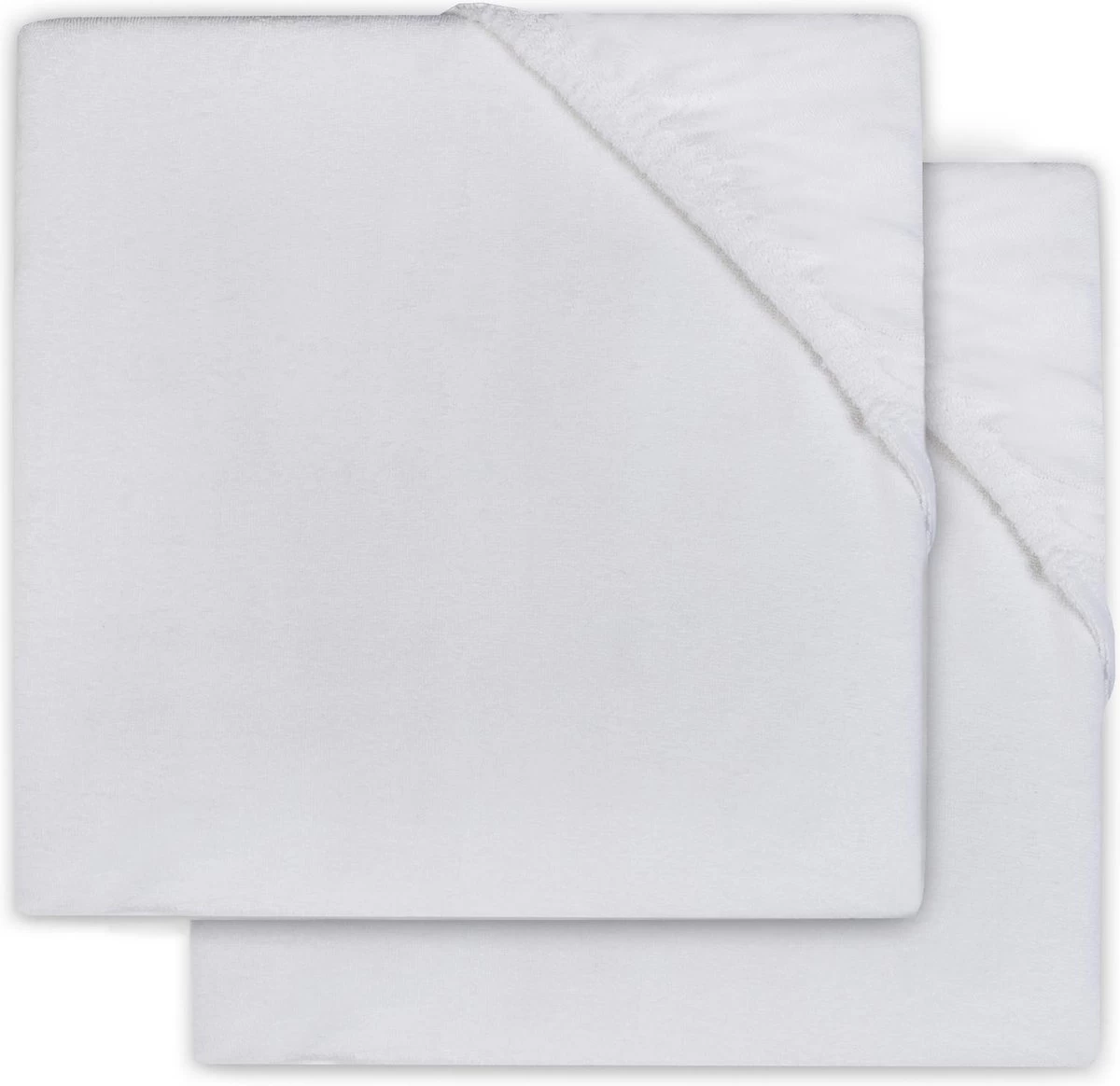 Jollein Hoeslaken Molton Ledikant 60x120cm - Wit - 2 Stuks 8 Jollein Hoeslaken Molton Ledikant 60x120cm - Wit - 2 Stuks - Afbeelding 6