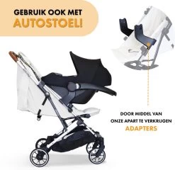Deryan Luxe Rolo Luxe Lichtgewicht Buggy - Zoo Creme -Babyproducten 1200x1167 5