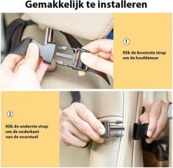 Merkloos Autostoel Organizer De Luxe, Auto Organizer Voor Baby En Kinderen, Met Tablethouder Voor O.a. IPad -Babyproducten 1200x1169 1