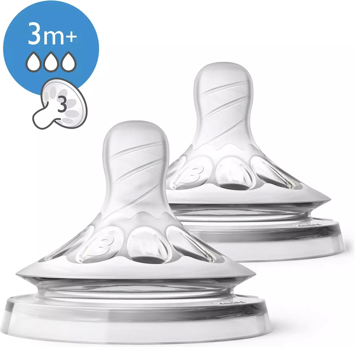 Philips Avent SCF043/27 Natural Speen - 3m+ - 2stuks 3 Philips Avent SCF043/27 Natural Speen - 3m+ - 2stuks