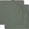 Jollein Baby Hoeslaken Boxmatras Jersey 75x95cm - Ash Green - 2 Stuks -Babyproducten 1200x1174 9