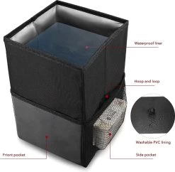 Merkloos Auto Afvalbak - Auto Accessories - Prullenbak Auto - Lekvrije Auto Vuilniszak Met Opbergzakken Multifunctioneel -Babyproducten 1200x1175 2