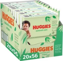 Huggies Billendoekjes - Natural Care - 20 X 56 Stuks – 1.120 Doekjes