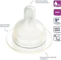 Difrax Flessenspeen Papspeen Wide/Breed - Maat XL - 2 Stuks -Babyproducten 1200x1176 18