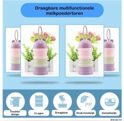 Melkpoeder Doseerdoosjes · GROEN · Melkpoeder Bewaarbakjes · Melkpoeder Toren · BPA FREE -Babyproducten 1200x1177 26
