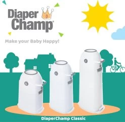 Luieremmer Medium Zilver - Middel - Zonder Navulling - Geschikt Voor Pampers En Huggies - Stoma -Babyproducten 1200x1178 11