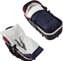 Monzana Voetenzak - Voor Kinderwagen Of Stoeltje - 93x56cm Donkerblauw -Babyproducten 1200x1178 4