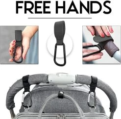 BOTC Kinderwagen Tassenhaakjes - Leer - Haakjes Voor Tassen - Set Van 2 - Leather - Extra Stevig - Buggy Haakjes - Zwart -Babyproducten 1200x1186 4