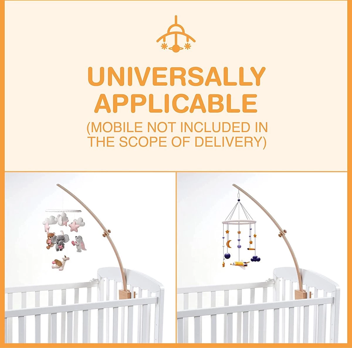 Mobielhouder Hout I Ontworpen In Duitsland I Mobielhouder Luiertafel, Box Of Babybed I De Mobielhouder, Mobielbevestiging Van Hout I Montage Zonder Gereedschap I Extra Hoog 70cm 8 Mobielhouder Hout I Ontworpen In Duitsland I Mobielhouder Luiertafel, Box Of Babybed I De Mobielhouder, Mobielbevestiging Van Hout I Montage Zonder Gereedschap I Extra Hoog 70cm - Afbeelding 6