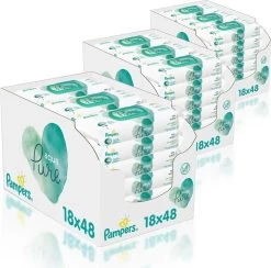 Pampers® Pampers - Aqua Pure - Billendoekjes - 2592 Doekjes - 54 X 48