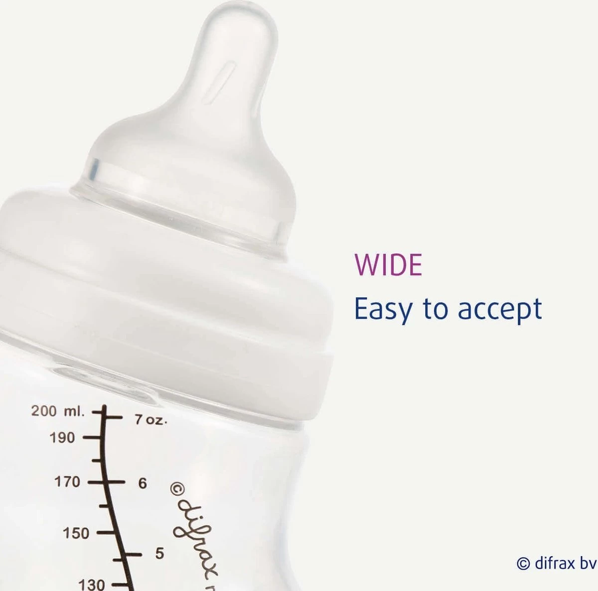 Difrax Flessenspeen Wide Voor Brede Babyflessen - Maat Large - 2 Stuks 7 Difrax Flessenspeen Wide Voor Brede Babyflessen - Maat Large - 2 Stuks - Afbeelding 5