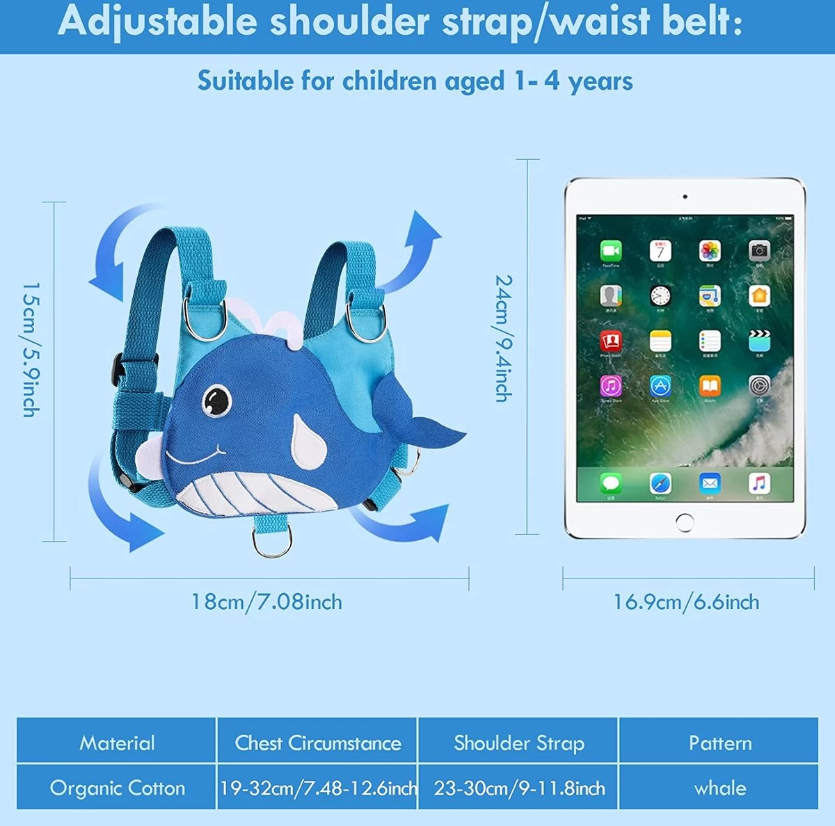 Veiligheidstuigje, Rugzakje. Veiligheidslijn Voor Kinderen, Polsband En Riem. Voorkomt Verdwalen Of Weglopen Van Uw Kind. 8 Veiligheidstuigje, Rugzakje. Veiligheidslijn Voor Kinderen, Polsband En Riem. Voorkomt Verdwalen Of Weglopen Van Uw Kind. - Afbeelding 6