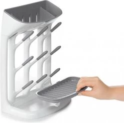 OXO Tot Flessendroogrek Baby - Compact Flessenrek - Flessenrek Baby - Afdruiprek Babyfles - Droogrek Flessen Baby -Grey -Babyproducten 1200x1188 24