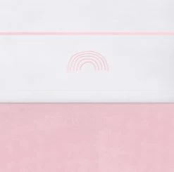 Jollein Baby Laken Wieg 75x100cm Rainbow - Blush Pink