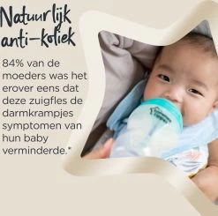Tommee Tippee Advanced Anti-Colic Zuigfles Spenen, Borst-achtig, Zacht Silicone, Normale Uitstroomsnelheid, 3m+, Verpakking Van 2 -Babyproducten 1200x1189 21