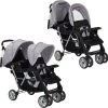 VidaXL Kinderwagen Dubbel Staal Grijs En Zwart -Babyproducten 1200x1190 8