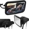 YUNICS® Autospiegel Baby - Achterbank Spiegel - Baby Spiegel Auto - Verstelbaar - Zwart -Babyproducten 1200x1192 9