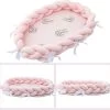 Buxibo - Draagbare Babynest - Co- Sleeper - Bed Bumper - Baby Bed Accessoires - Met Strikjes - Inclusief Bumper Rand - Verschoonmat - Veilig Slapen - Roze -Babyproducten 1200x1195 24