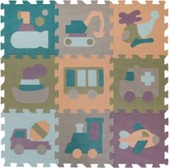 Free2Play By FreeON Speelkleed - Speelmat - Foam Puzzelmat - Voertuigen
