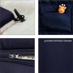 Monzana Voetenzak - Voor Kinderwagen Of Stoeltje - 93x56cm Donkerblauw -Babyproducten 1200x1196 20