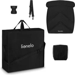 Lionelo Buggy Cloe - Kinderwagen Premium + - Tot 22 Kg - Verstelbare Rugleuning - 5-punts Veiligheidsgordels - Grote Zwenkwielen - Klamboe - Bekerhouder - Lichtgewicht - Compact - Waterdicht -Babyproducten 1200x1197 12