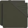 Jollein Baby Hoeslaken Jersey 60x120cm - Leaf Green - 2 Stuks -Babyproducten 1200x1197 21