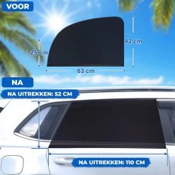 Nince Zonnescherm Auto Zijraam - Overtrek - Set Van 2 Extra Donker 15 Nince Zonnescherm Auto Zijraam - Overtrek - Set Van 2 Extra Donker -Babyproducten 1200x1200 1015