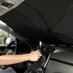 EXTRA GROOT Zonnescherm / Autoparaplu - Binnenkant Voorruit Auto - Opvouwbaar - Hitte En UV Bescherming 148X86cm -Babyproducten 1200x1200 1020