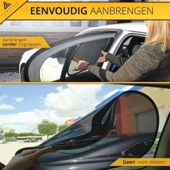 Lifestyle Living Zonnescherm Auto Zijruit – Zonwering Voor Baby En Kind – Zonder Zuignappen – UV Protectie – 2 Stuks – 51 X 31CM – Statisch - Zelfklevend -Babyproducten 1200x1200 1027