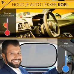 Lifestyle Living Zonnescherm Auto Zijruit – Zonwering Voor Baby En Kind – Zonder Zuignappen – UV Protectie – 2 Stuks – 51 X 31CM – Statisch - Zelfklevend -Babyproducten 1200x1200 1030