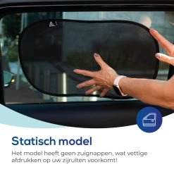 Lifestyle Living Zonnescherm Auto Zijruit – Zonwering Voor Baby En Kind – Zonder Zuignappen – UV Protectie – 2 Stuks – 51 X 31CM – Statisch - Zelfklevend -Babyproducten 1200x1200 1034