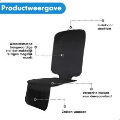 Professor Q - Autostoelhoes - Autostoelbeschermer - Autostoel Beschermer - Zwart -Babyproducten 1200x1200 1068