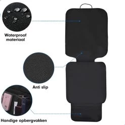 Professor Q - Autostoelhoes - Autostoelbeschermer - Autostoel Beschermer - Zwart -Babyproducten 1200x1200 1069