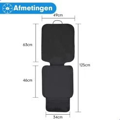 Merkloos Professor Q Autostoelhoes Autostoelbeschermer Autostoel Beschermer Zwart -Babyproducten 1200x1200 1085